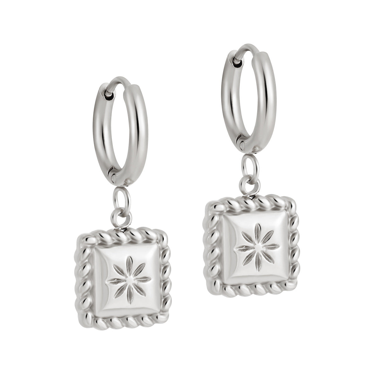 Florence Silver Hoops