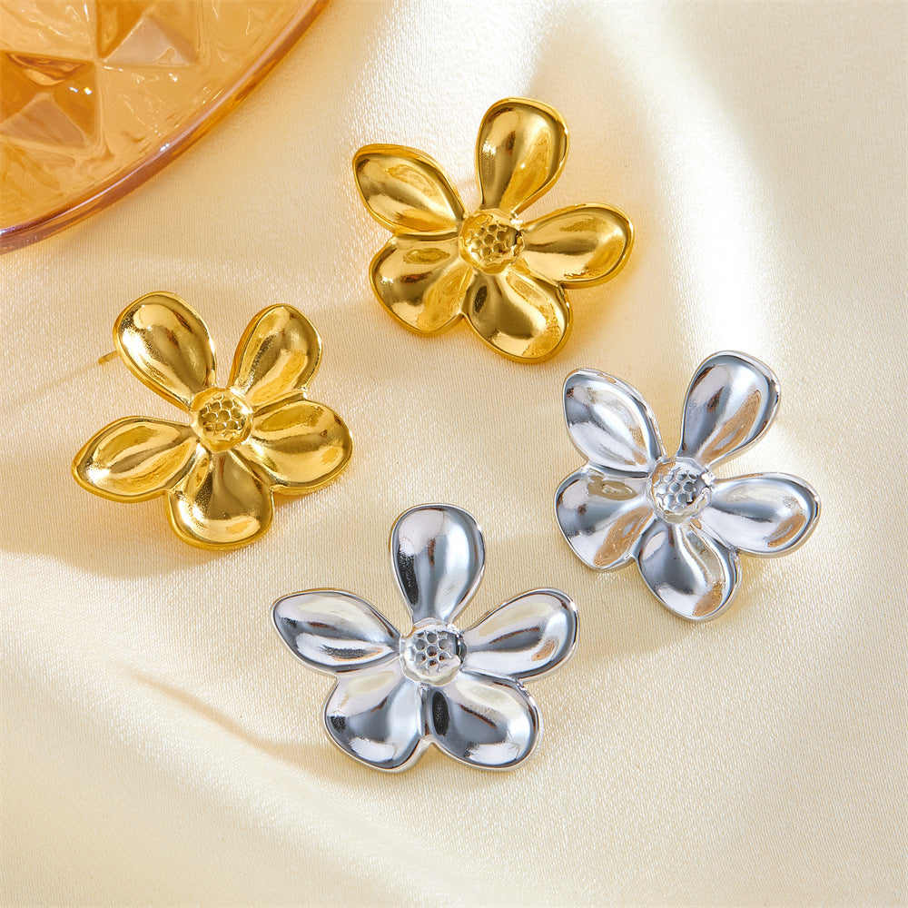 Lilian Gold Floral Earrings