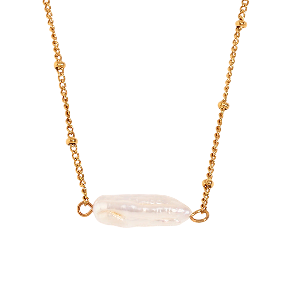 Valencia Pearl Gold Necklace
