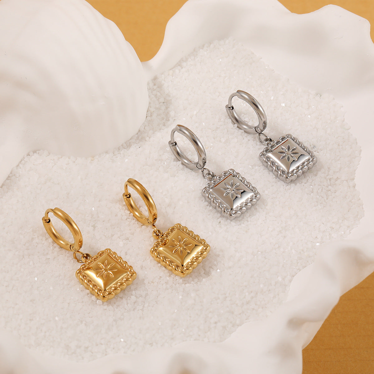 Florence Silver Hoops