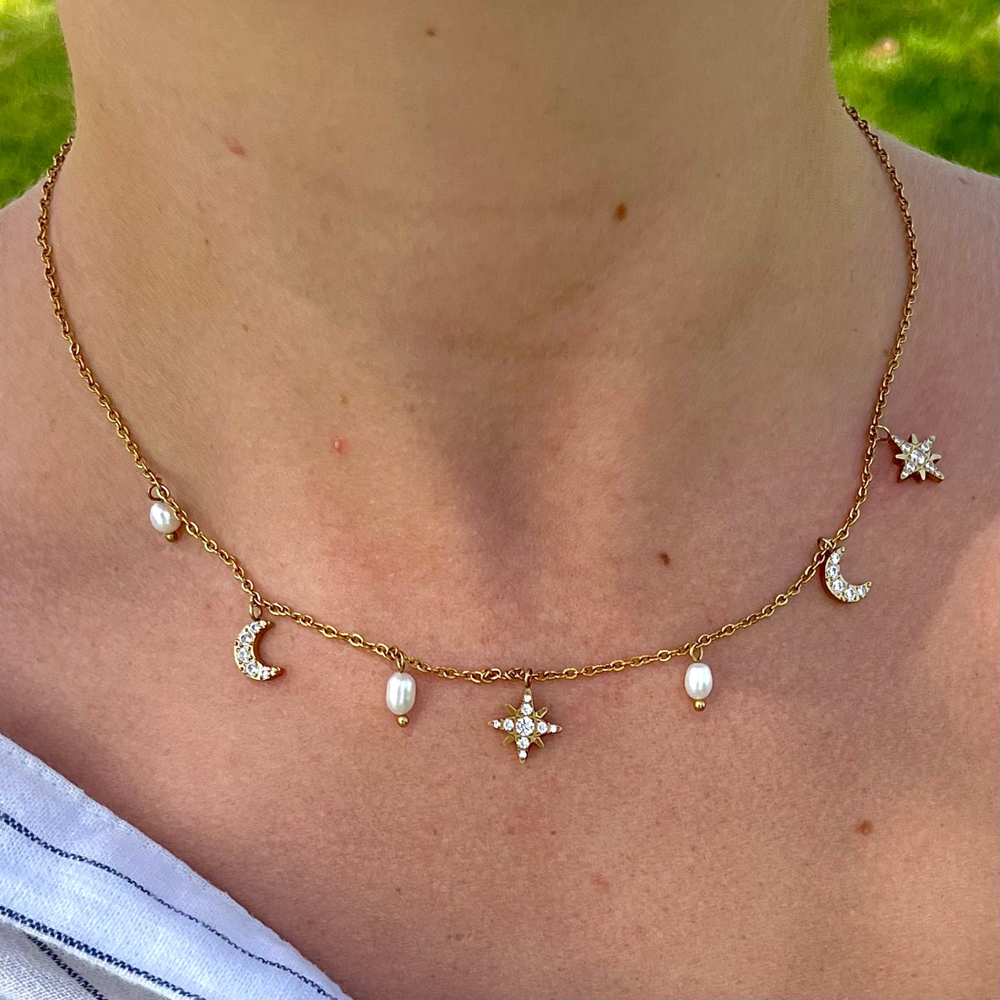 Solar Necklace Gold