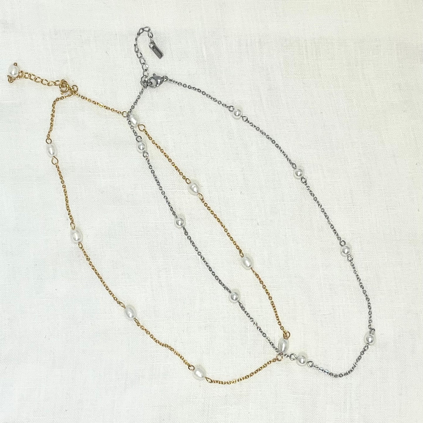 Ariel Gold Pearl Necklace