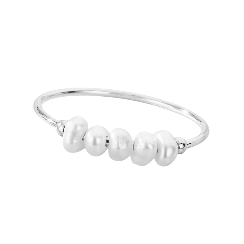 Sienna Silver Pearl Ring