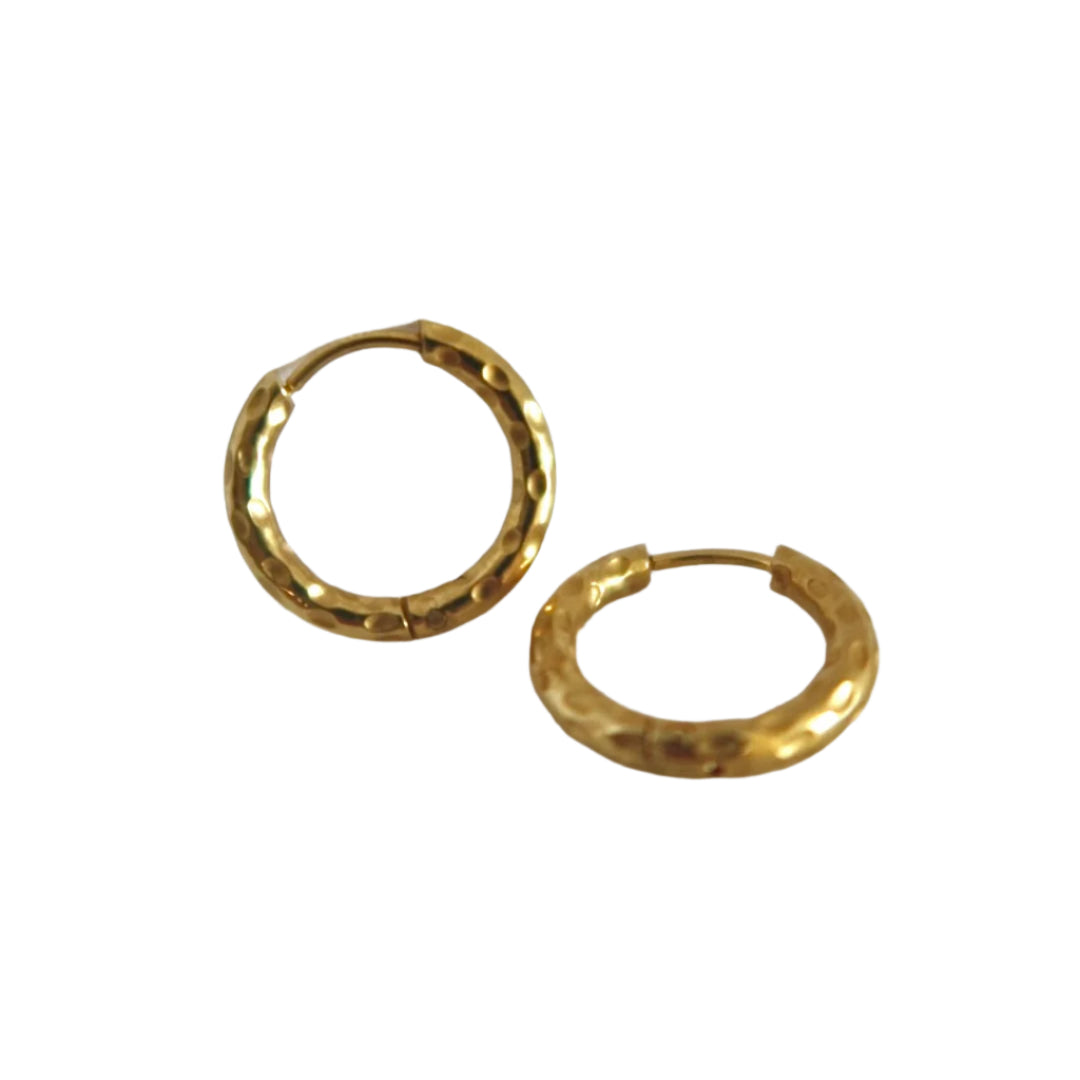 Jade Gold Hoop