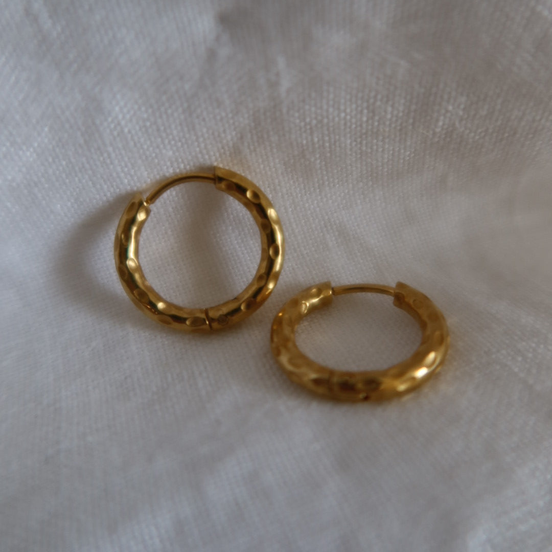 Jade Gold Hoop