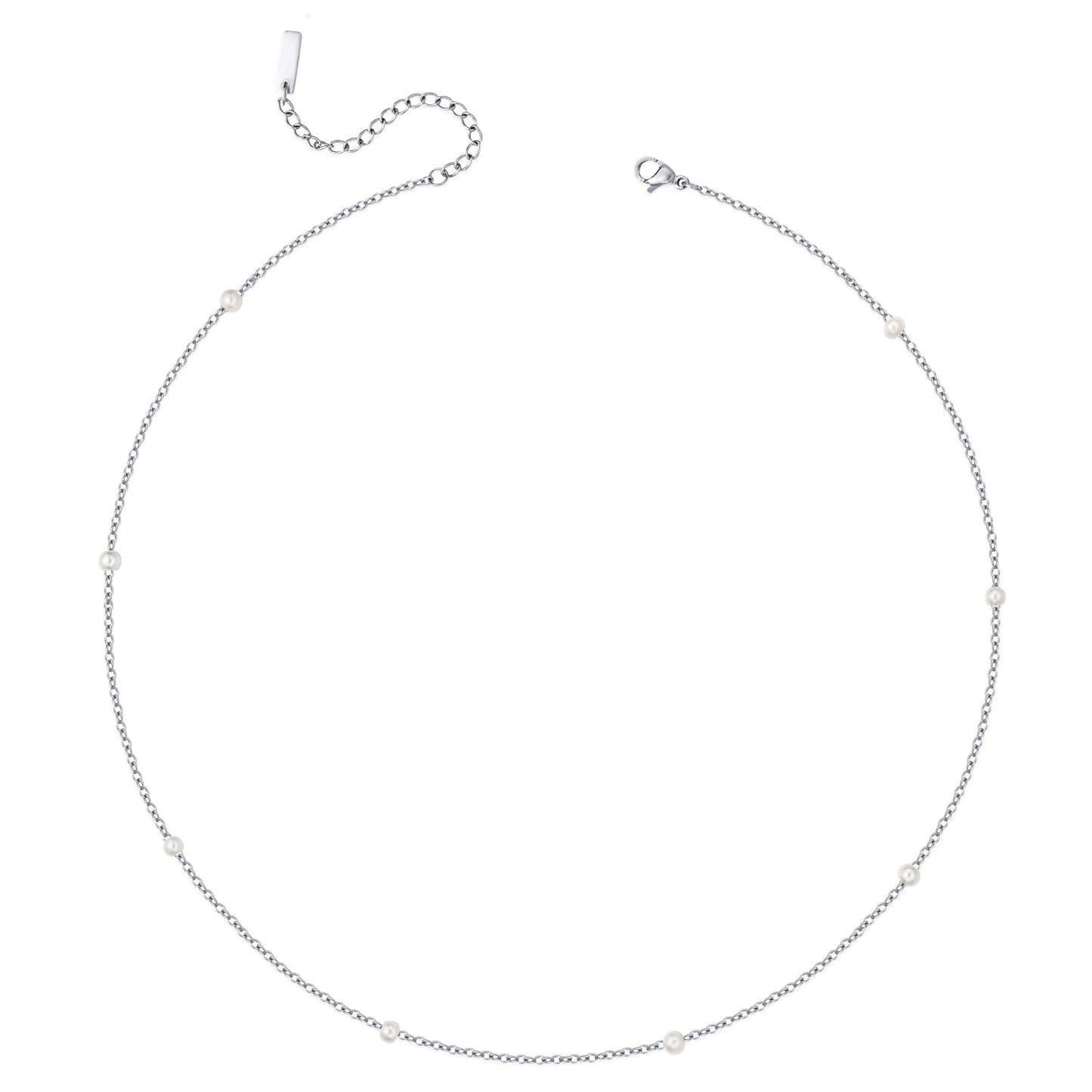 Blair Silver Pearl Necklace