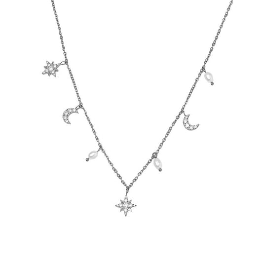 Solar Necklace Silver