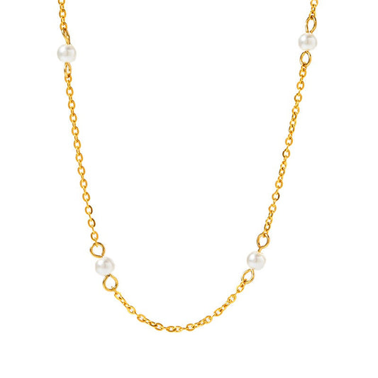Blair Gold Pearl Necklace