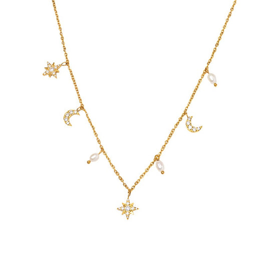 Solar Necklace Gold