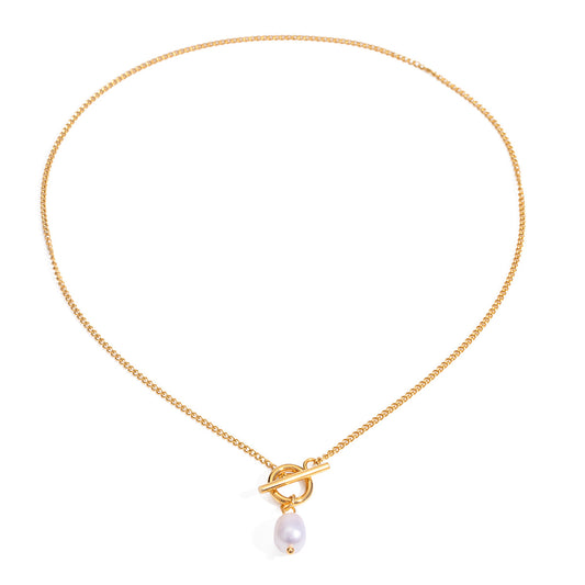 Margot Gold Pearl Necklace