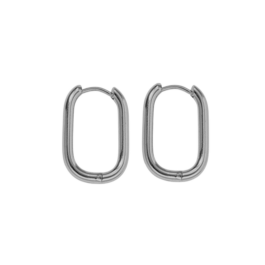 Vecchio Silver Hoop