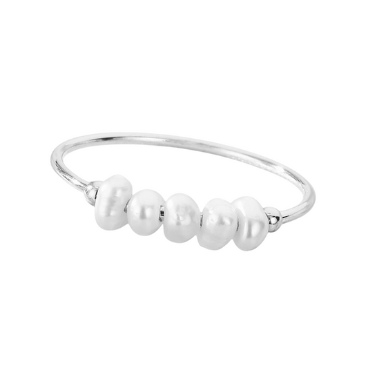 Sienna Silver Pearl Ring