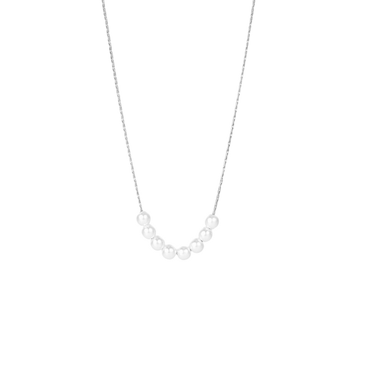 Sienna Silver Pearl Necklace