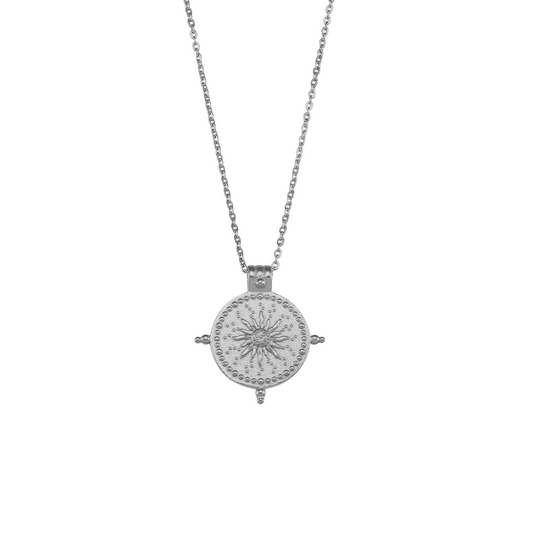 Sun Seeker Necklace Silver