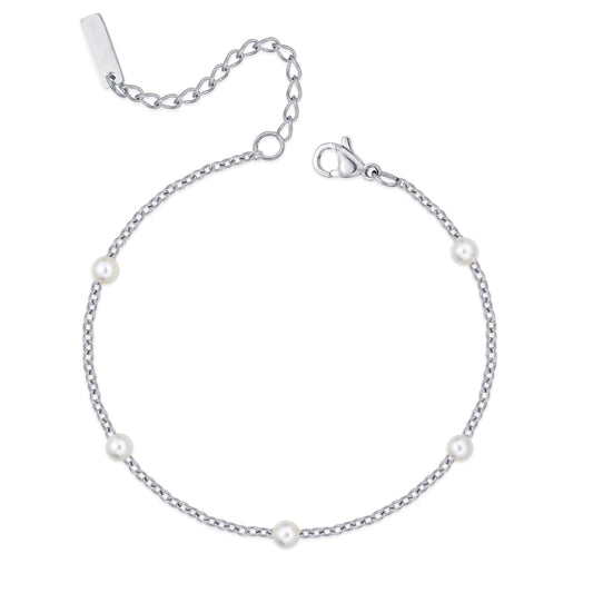 Luci Silver Pearl Bracelet